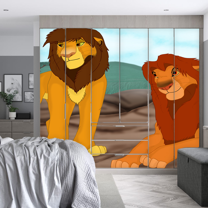 Αυτοκόλλητο ντουλάπας με lion king 2
